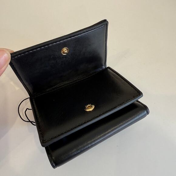 MARC JACOBS S129L01FA21 THE GLAM SHOT MEDIUM TRIFOLD IN BLACK - Picture 5 of 12